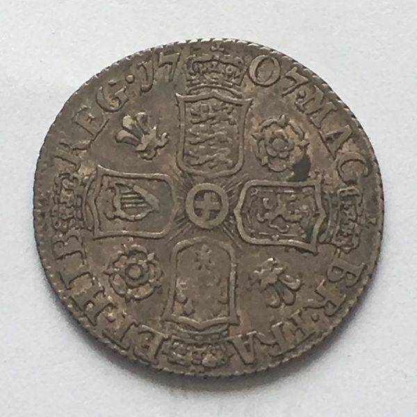 Sixpence 1707