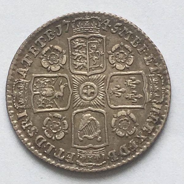 Sixpence 1745