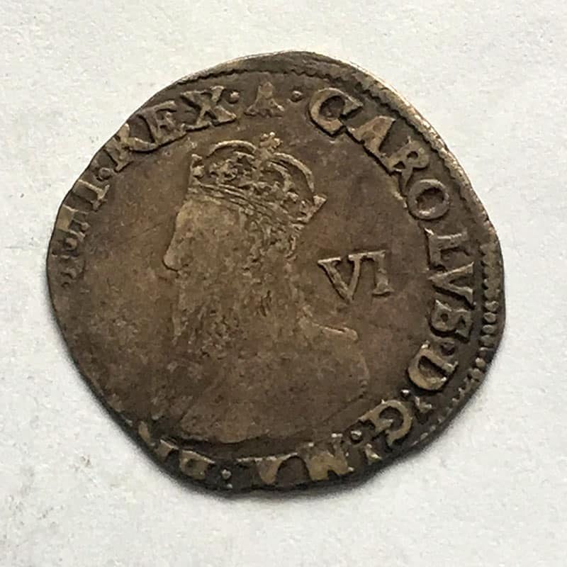 Hammered Sixpence Charles I