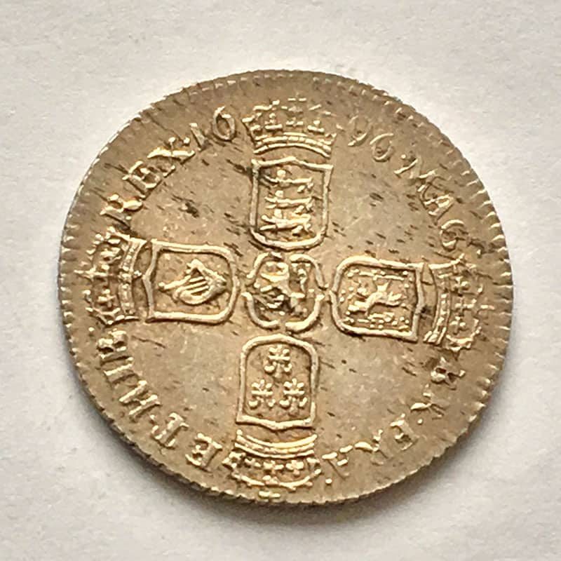 Sixpence 1696