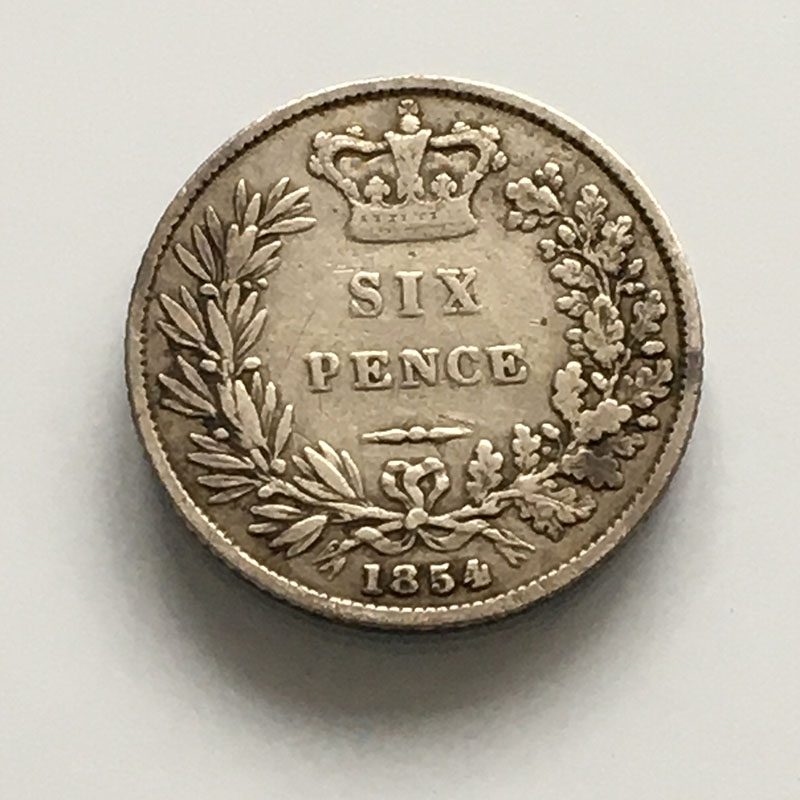 Sixpence 1854
