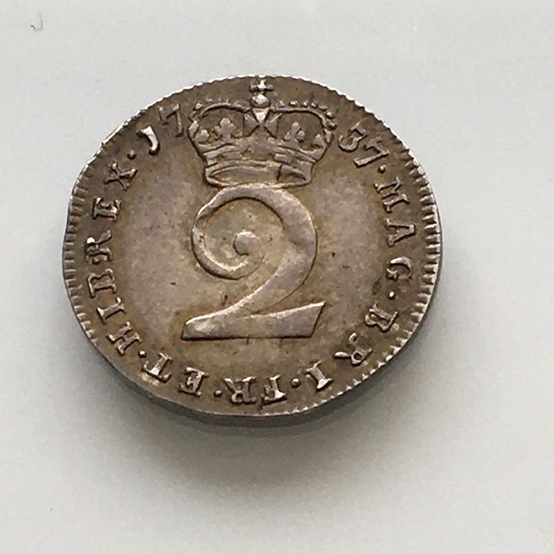 Maundy 2 Pence 1737