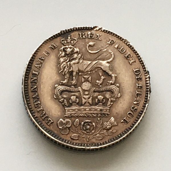 Sixpence 1827