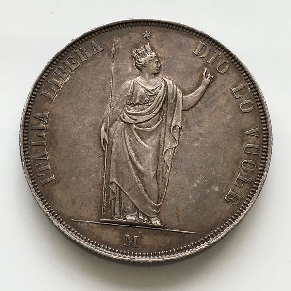 IMG_3534 Italy Lombardy 5 Lira 1848