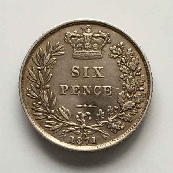 Sixpence 1871