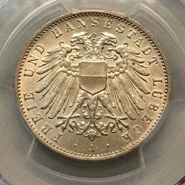 German states Lubeck 2 Mark 1911