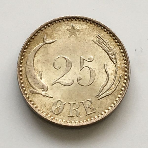Denmark 25 Ore 1891