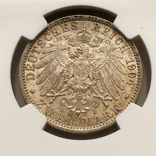 German states Mecklenburg 2 Mark 1904