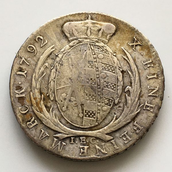 German States Saxony Thaler 1792