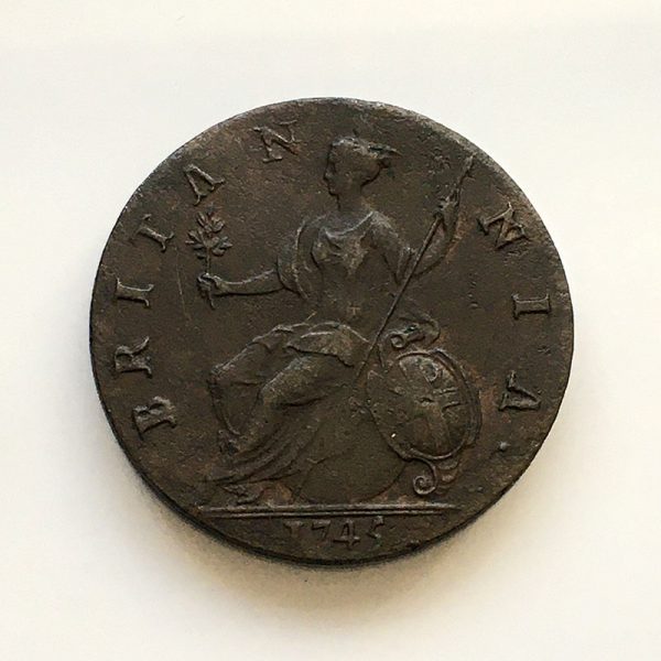Halfpenny 1745