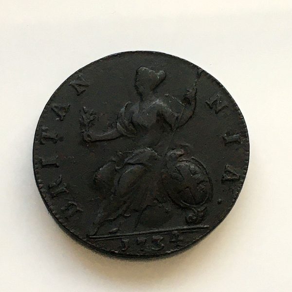 Halfpenny 1734
