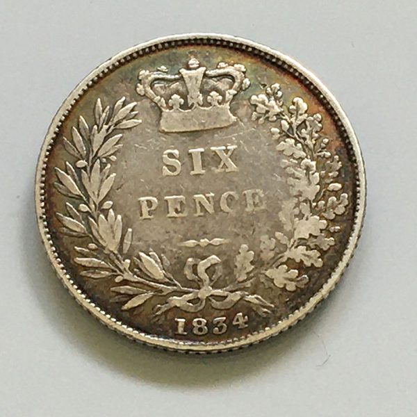 Sixpence 1834