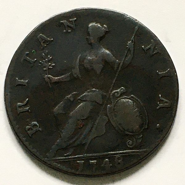 Halfpenny 1748
