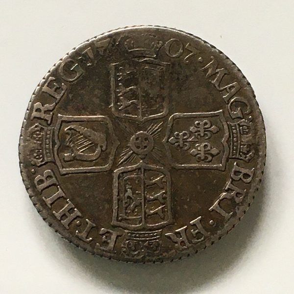 Sixpence 1707