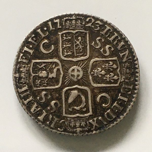 Sixpence 1723