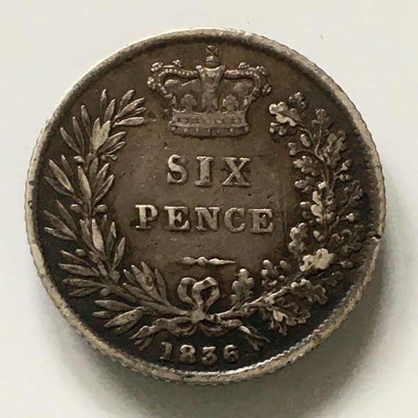 Sixpence 1836
