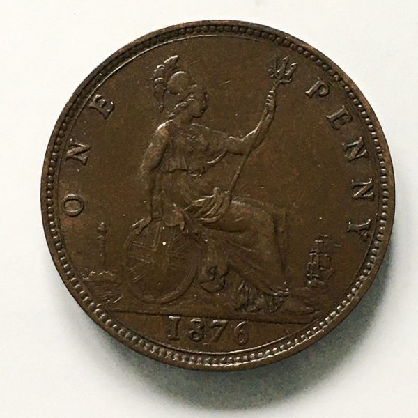 Penny 1876 H