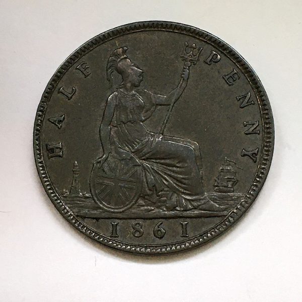 Halfpence 1861