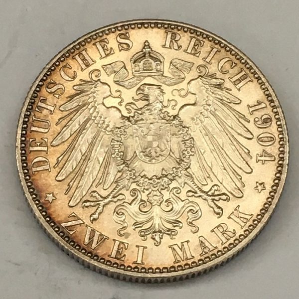 German states Saxony 2 mark 1904