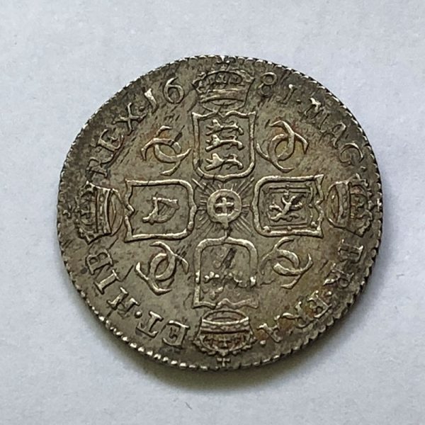 Sixpence 1681