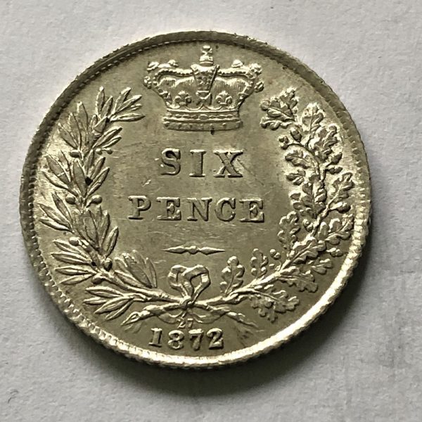 Sixpence 1872