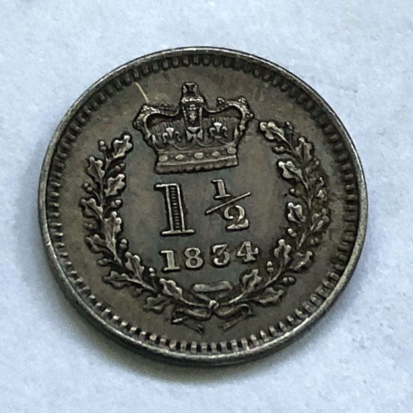 Threehalfpence 1834