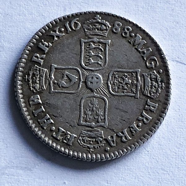 Sixpence 1688