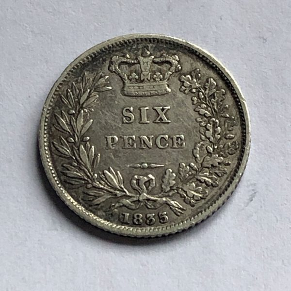 Sixpence 1835