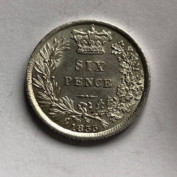 Sixpence 1835