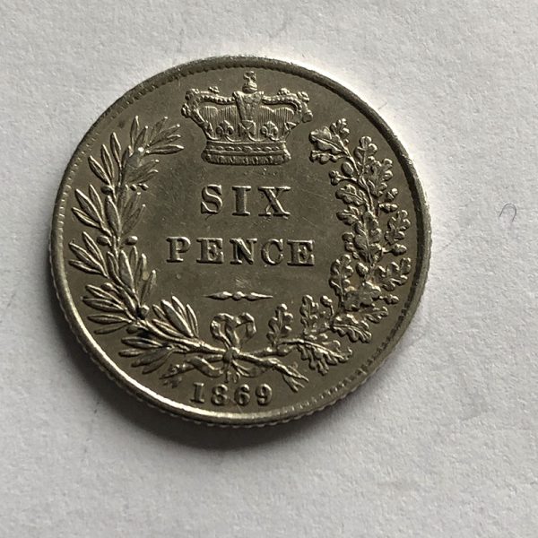 Sixpence 1869