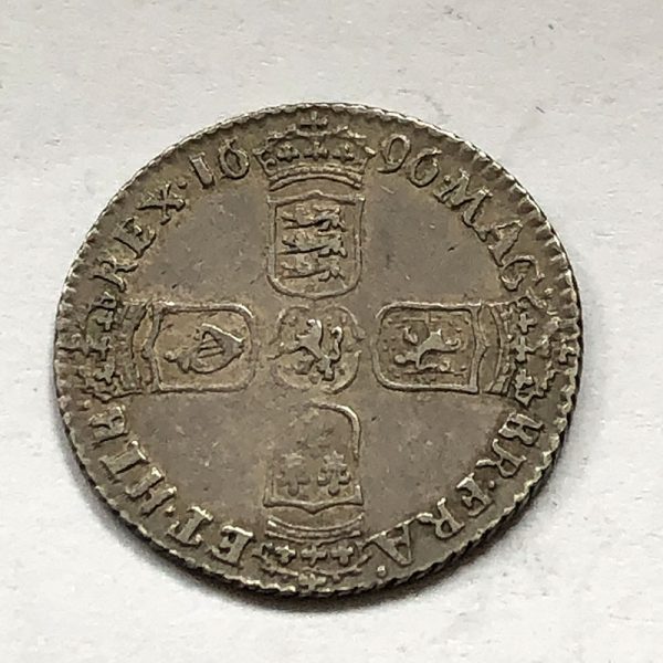 Sixpence 1696