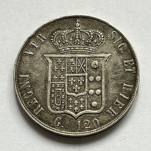 Italy Naples 120 Grana 1859