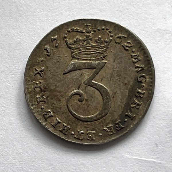 Maundy Threepence 1762