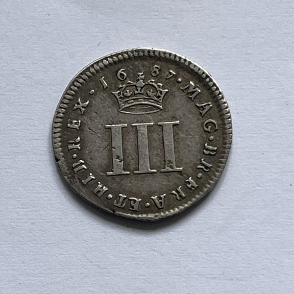 Maundy Threepence 1687