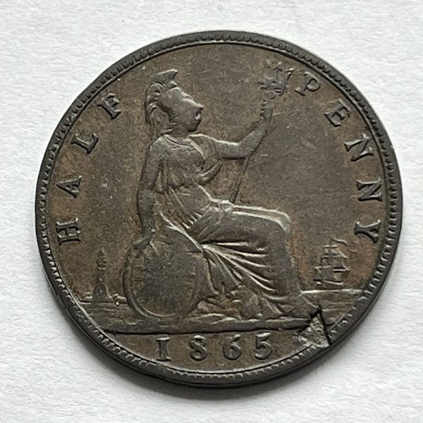 Halfpenny 1865