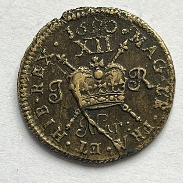 Ireland Gun Money Shilling 1690
