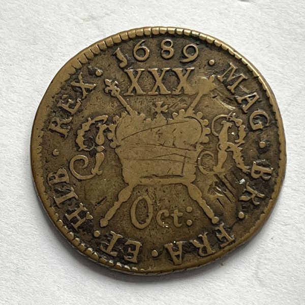 Ireland Gun Money Halfcrown 1689