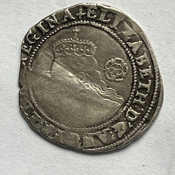 Hammered Sixpence 1582