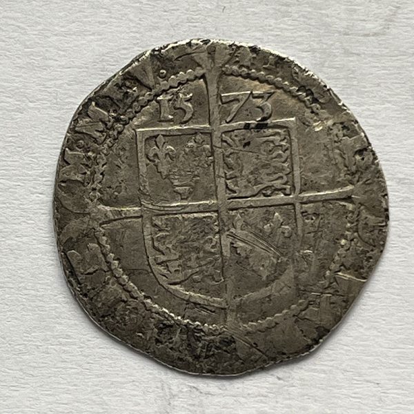 Hammered Sixpence 1573