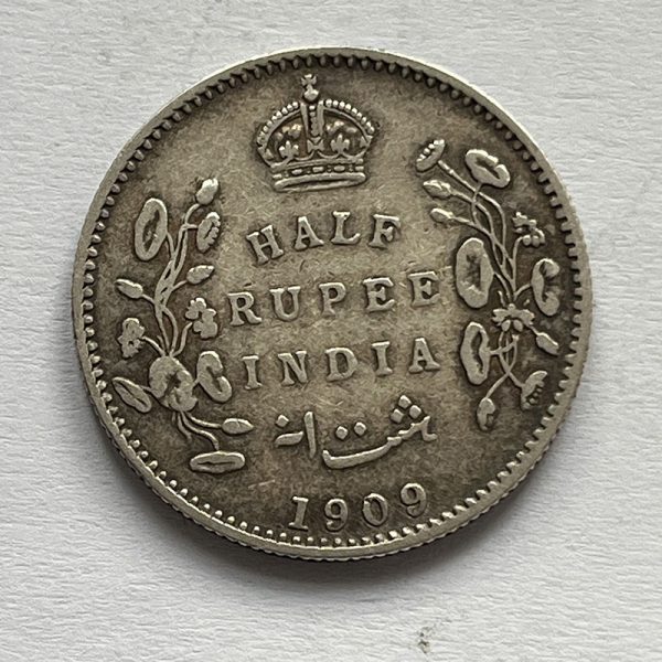 India Half Rupee 1909