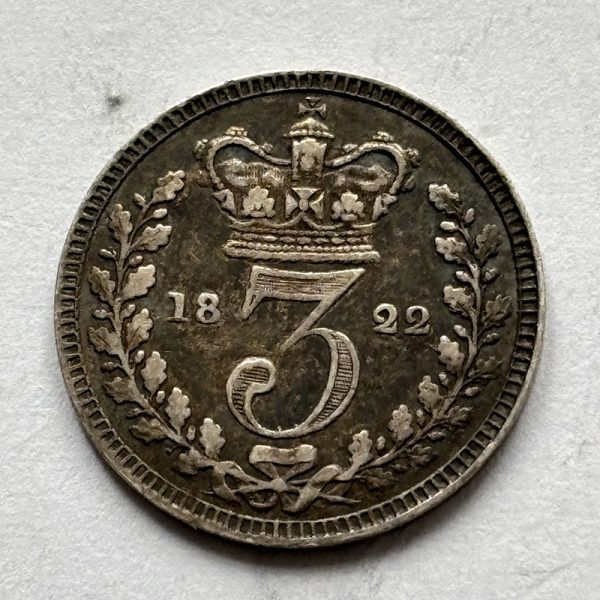 Maundy Threepence 1822