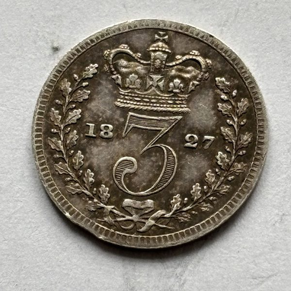 Maundy Threepence 1827