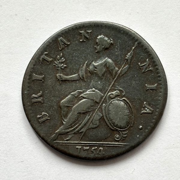 Halfpenny 1754