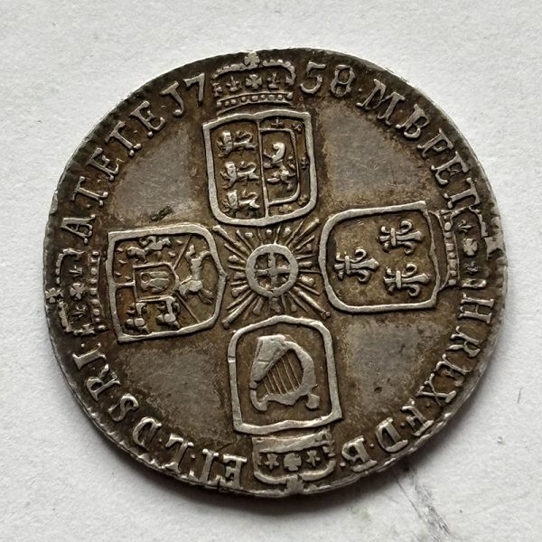Sixpence 1758