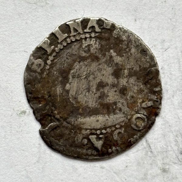 Hammered Twopence Elizabeth I