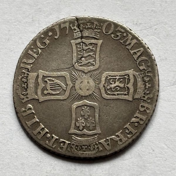 Sixpence 1703