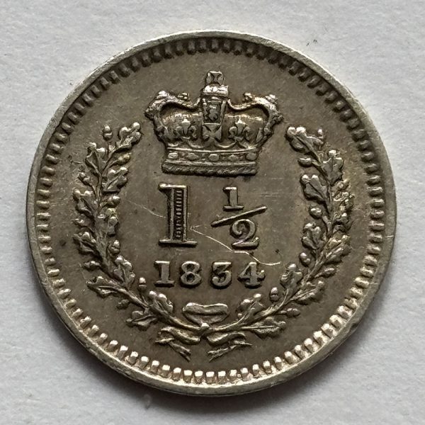 Threehalfpence 1834
