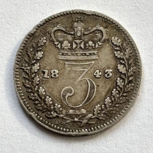 Threepence 1843