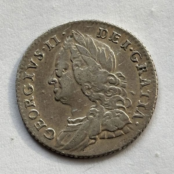 Sixpence 1757