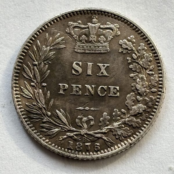 Sixpence 1876